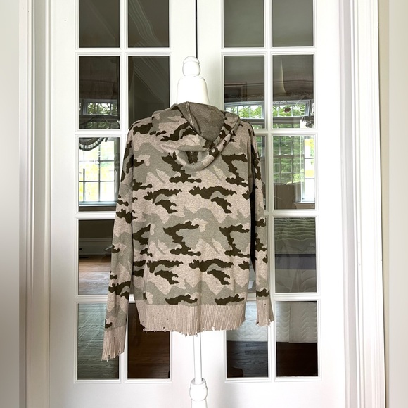 Fate Camo Distressed Wool Blend Hoodie Sz L - Picture 3 of 4